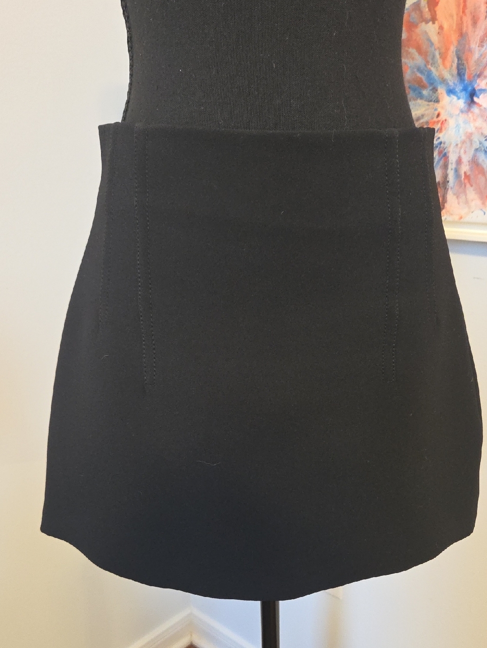 Zara Black Mini Skirt - Structured A-Line
